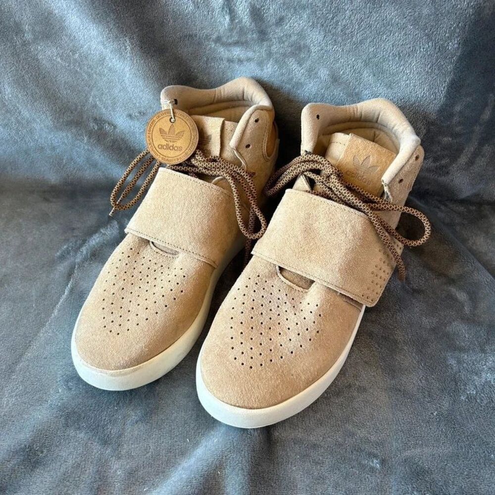 Adidas Tubular Invader Strap Khaki Size 6.5 #19